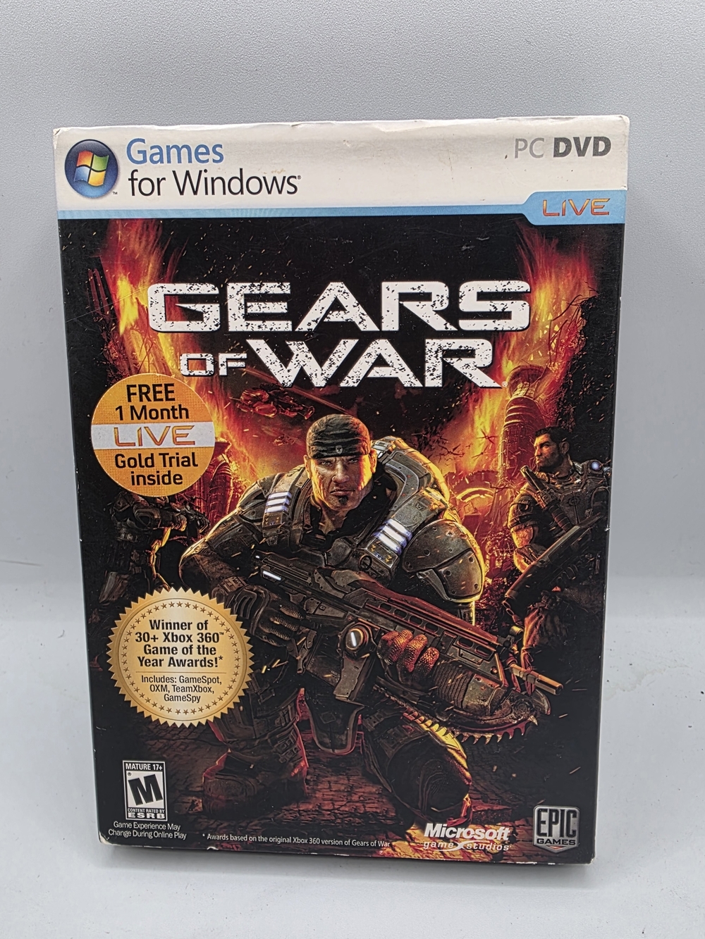 Microsoft Gears of War PC Game - Black, Orange